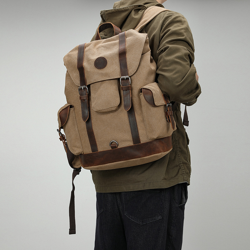 Canvas Backpack Casual - Retro heren outdoor fietsen canvas tas