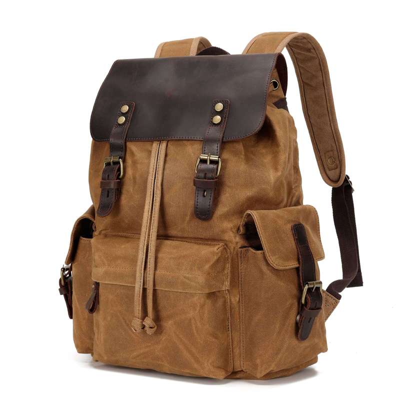 Nieuwe herenrugzak van canvas, - Canvas Backpack Casual recensie en prijs