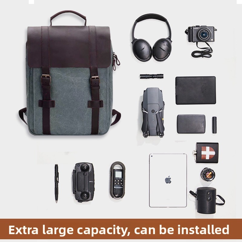 Modetrend rugzak schooltas her - Canvas Backpack Casual recensie en prijs