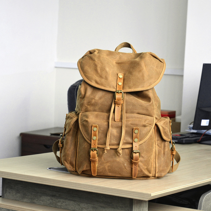 Retro zachte wax canvas rugzak - Canvas Backpack Casual recensie en prijs