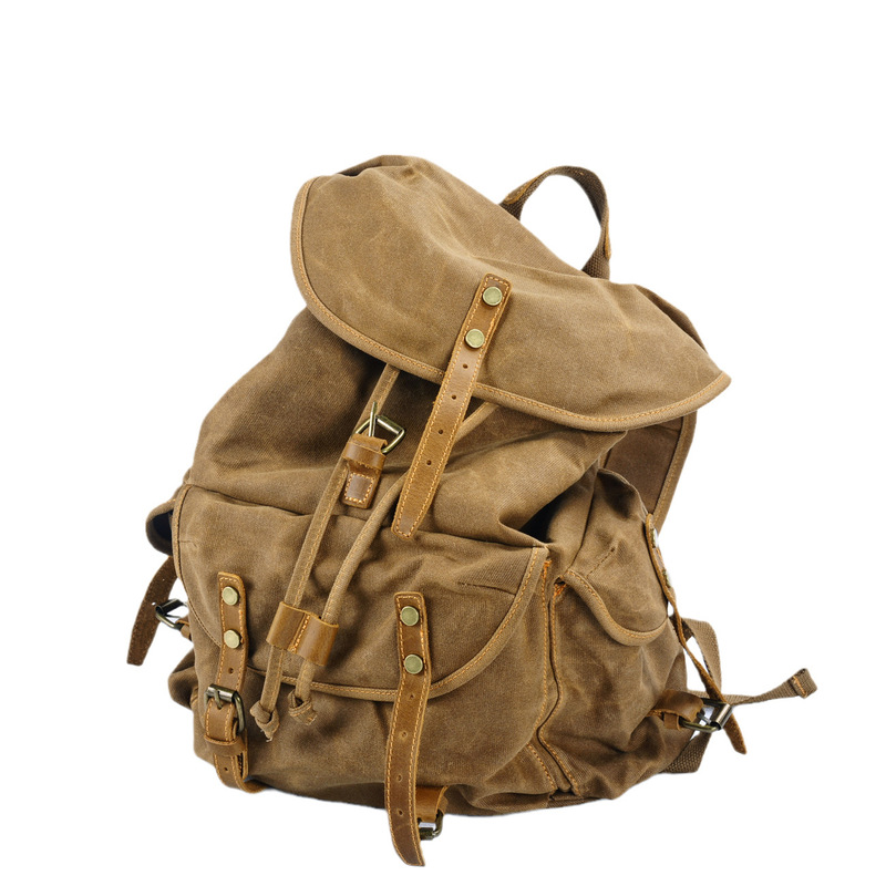 Retro zachte wax canvas rugzak - Canvas Backpack Casual recensie en prijs